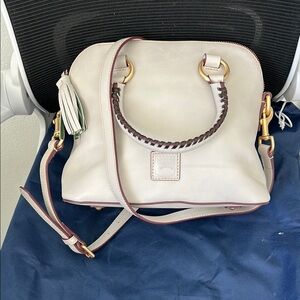 Dooney & Bourke Cream Satchel Crossbody Bag